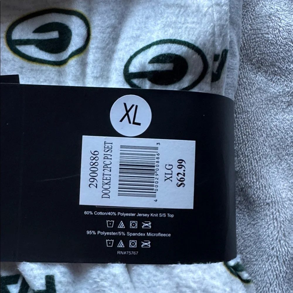 Men’s NFL Green Bay Sleep Set Pajamas - Picture 4 of 4